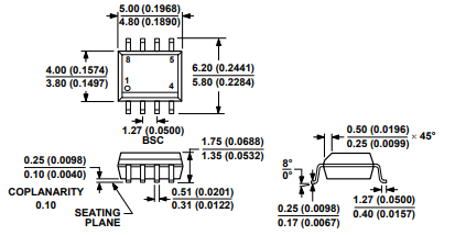 8-Lead Standard Small Outline Package [SOIC_N]Narrow Body