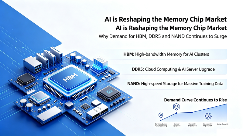 AI is reshaping the memory chip market: Why are HBM, DDR5, and NAND demands continuing to grow?